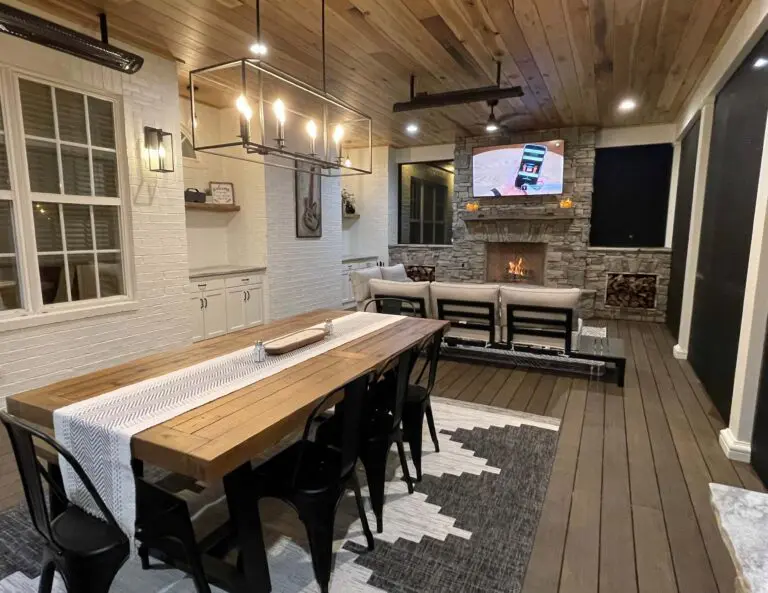 Outdoor Fireplace Franklin, TN | Screened in Outdoor Fireplace